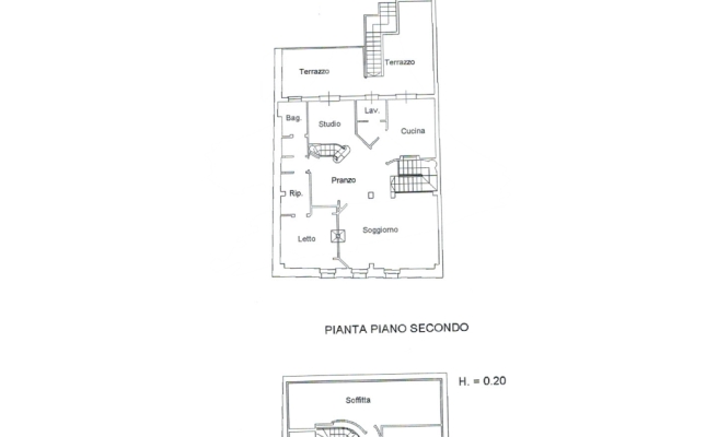 Ingrandimento planimetria 1 e 2 piano Ingrandimento planimetria 1 e 2 piano