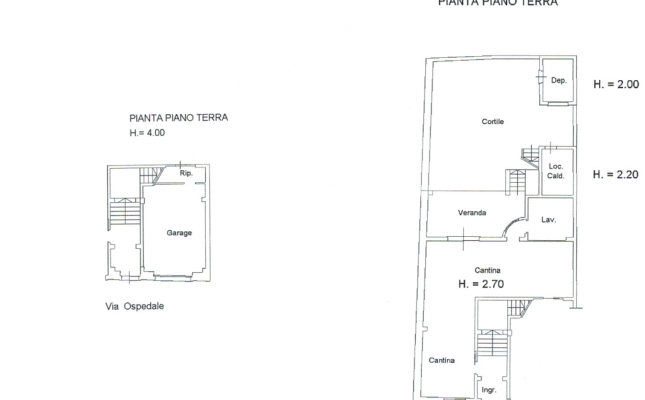 Ingrandimento planimetria piano terra Ingrandimento planimetria piano terra