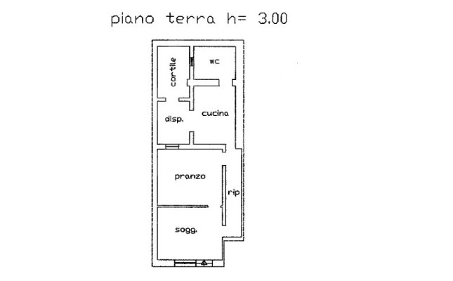 Ingrandimento planimetria piano terra Ingrandimento planimetria piano terra